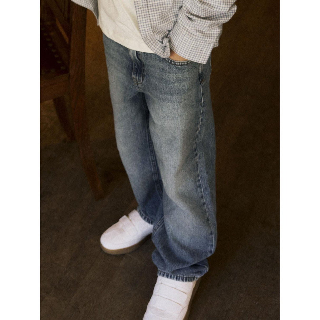 Name It Vintage Medium Blue Denim Nkmryan Straight Jeans 5950-Dm Noos