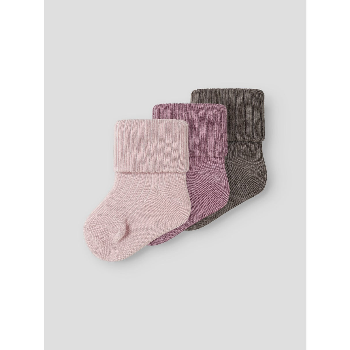 Name It Lilas Lotus + Brown Lentil Nbfnobba 3-Pakning Strømper