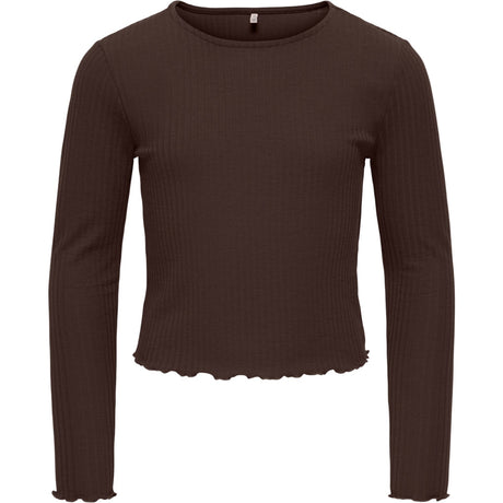 kids ONLY Coffee Bean Kognella L/S O-Neck Topp Jrs Noos