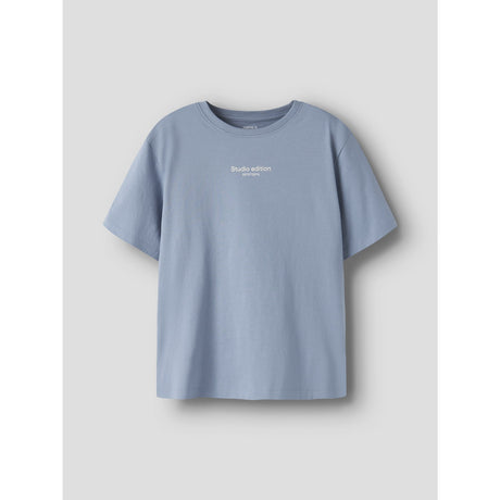 Name It Ashley Blue W. Jet Stream Print Nkmbrody Ss Nreg Topp Noos