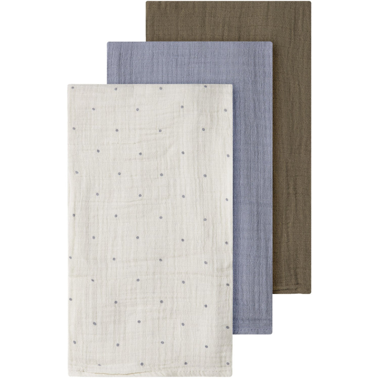 Lil'Atelier Turtledove Sepia Tint/Sleet Nbnisleys 3-Pakning Nappies Lil Noos