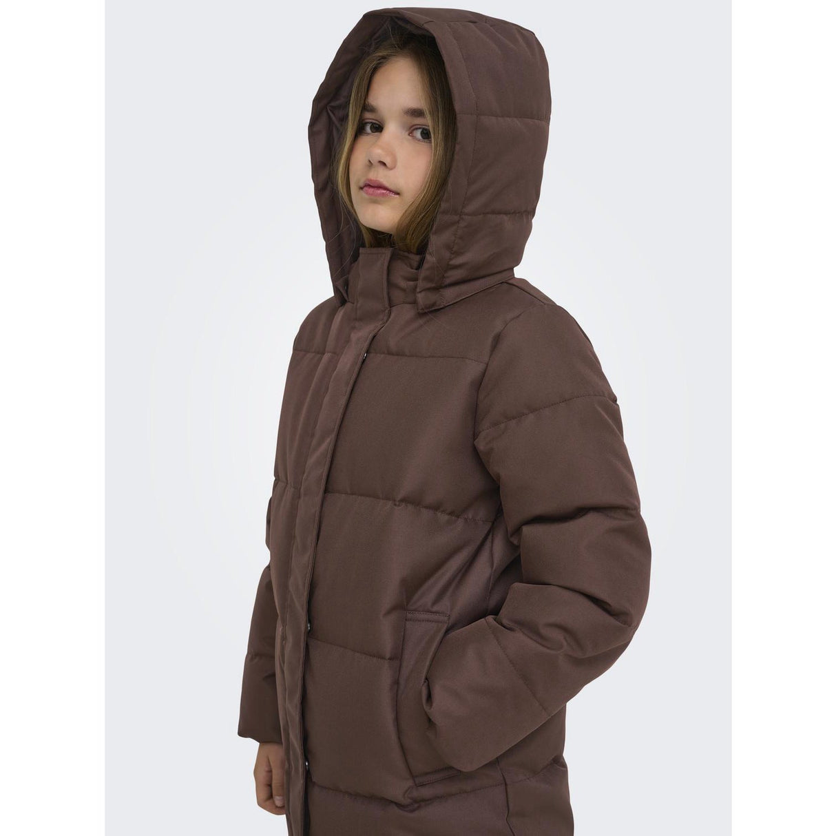 kids ONLY Chestnut Kogirene Life Puffer Frakk Otw Noos