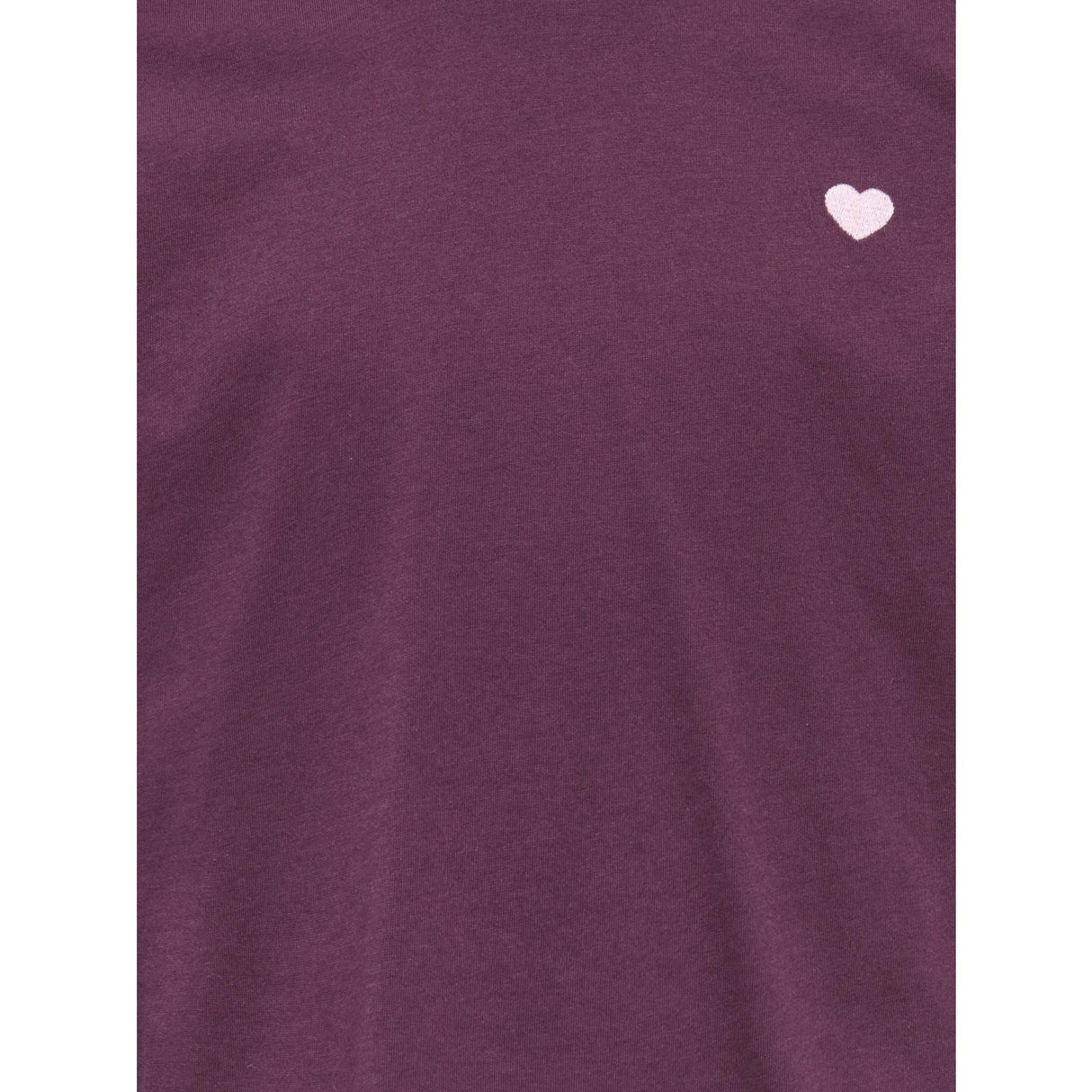 kids ONLY Mauve Wine Heart Emb/Sea Pink Kogmaiken Life Cropheart Ss Topp Jrs Noos