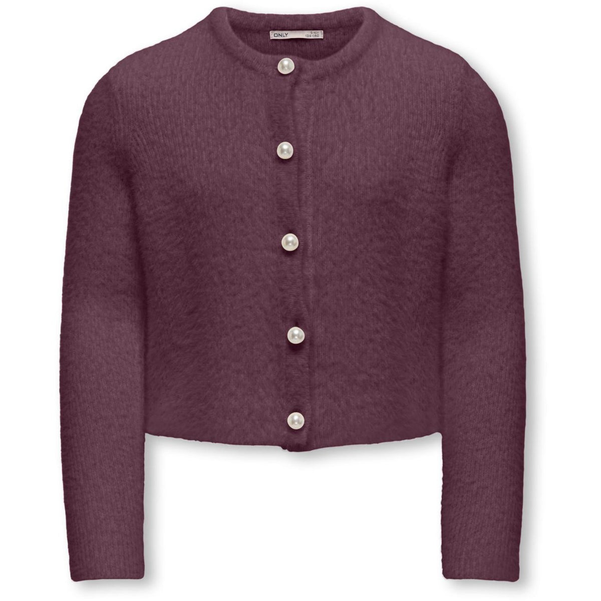 kids ONLY Mauve Wine Kogpiumo Petra Pearl O-Neck Bil Knt Noos