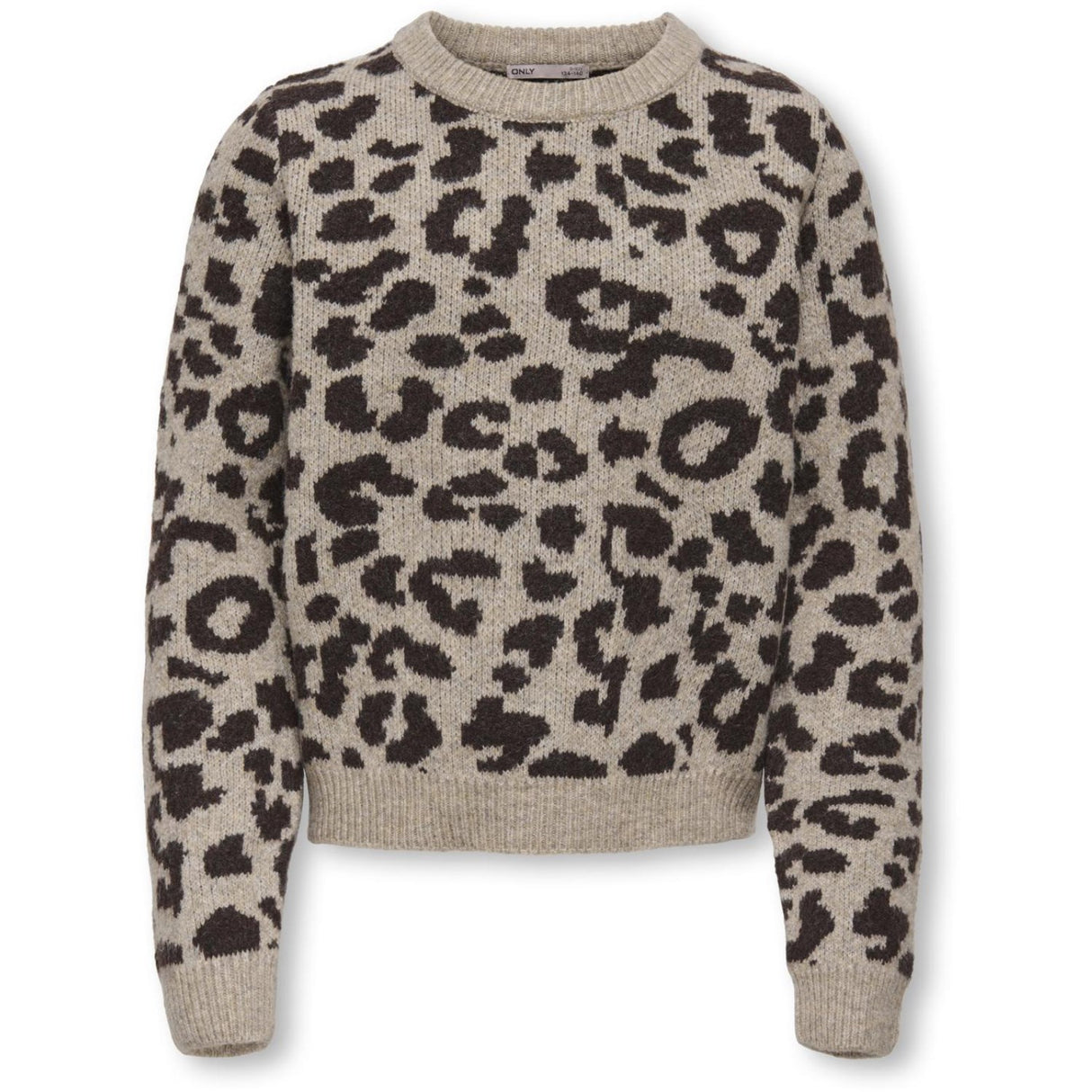 kids ONLY Savannah Tan Bracken/Speckles Kogdora Life Leo L/S O-Neck Knt