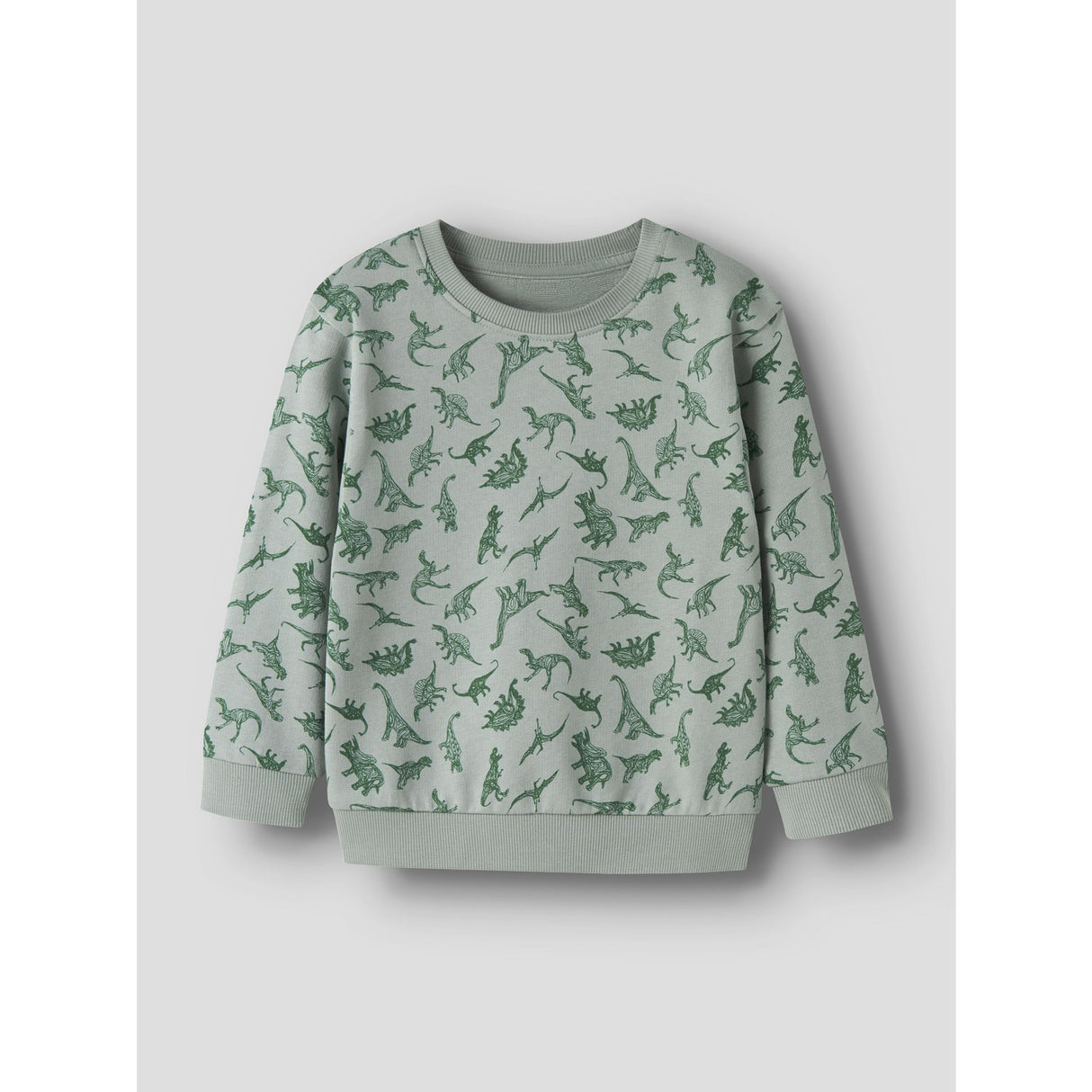 Name It Green Milieu Dino Nmmvifelix Ls Nreg Sweat Unb