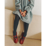 Angulus Cranberry T-Bar Ballerinasko Med Cut-Out Hjerte