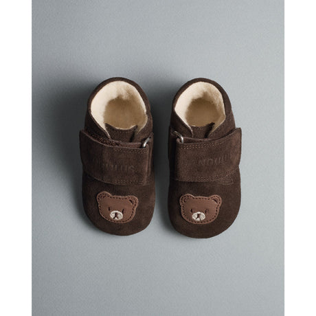 Angulus Dark Brown Prewalker Med Teddybjørn