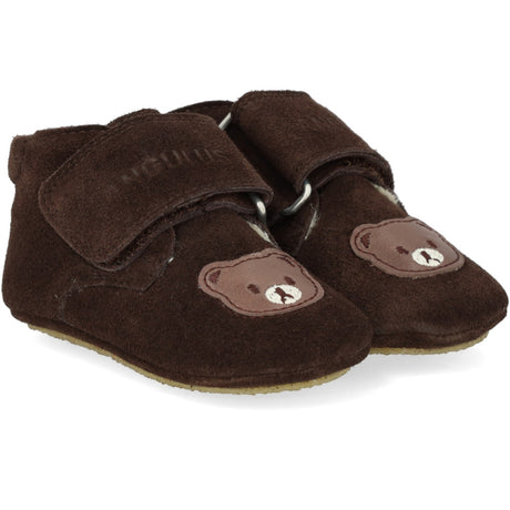 Angulus Dark Brown Prewalker Med Teddybjørn