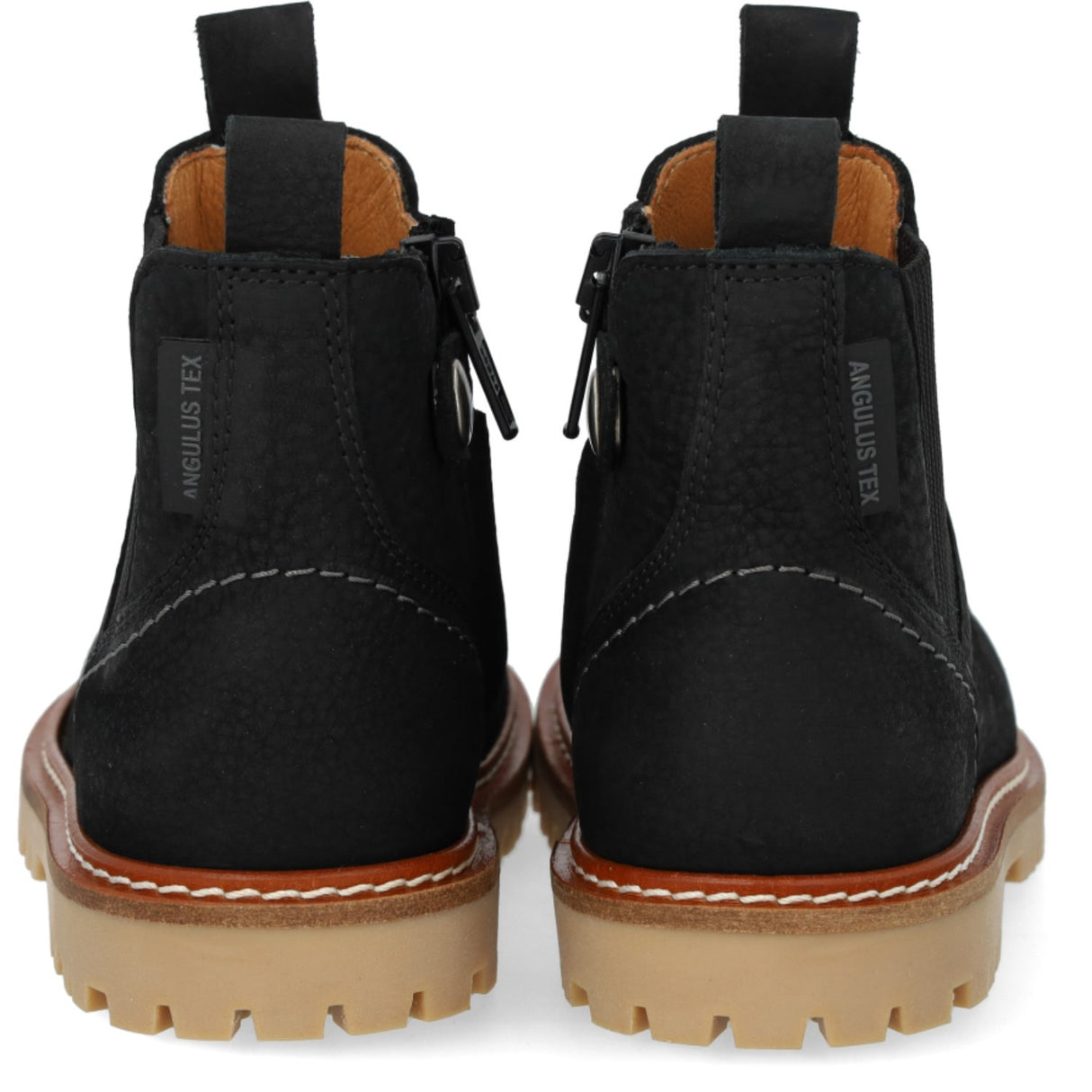 Angulus Black/Black Chunky Chelsea Støvler