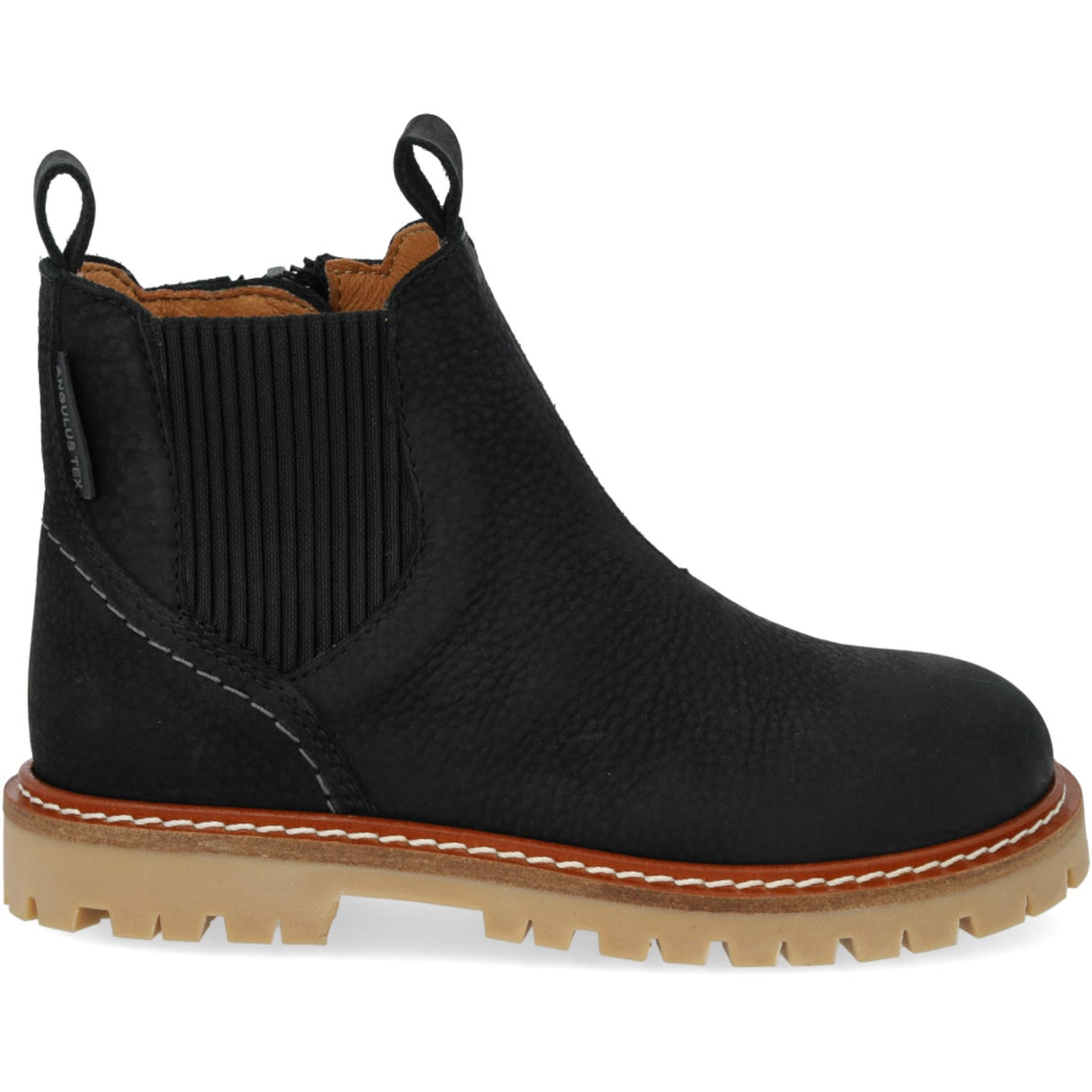 Angulus Black/Black Chunky Chelsea Støvler