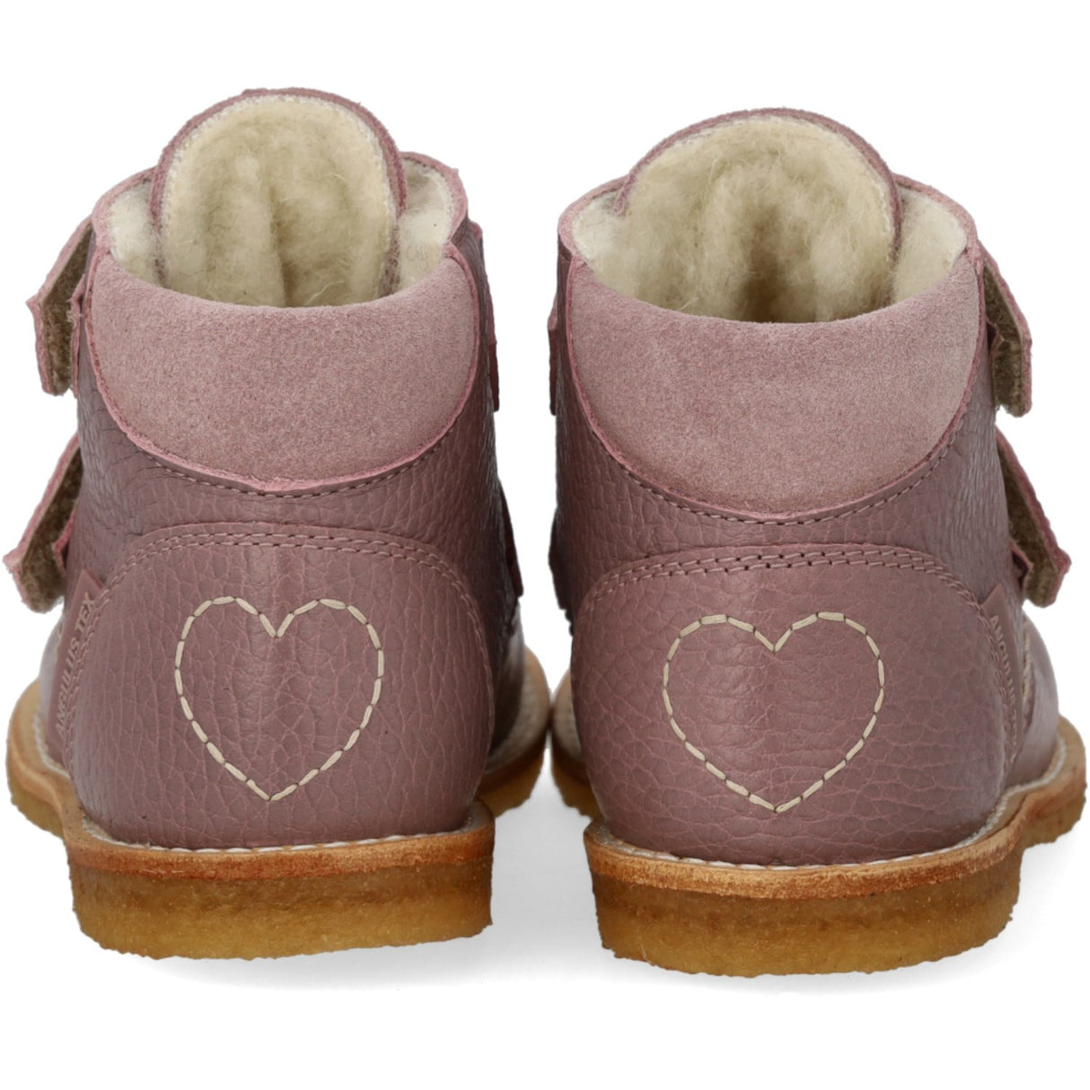 Angulus Faded Rose/Faded Rose Tex-Støvle Med Hjertedetalje