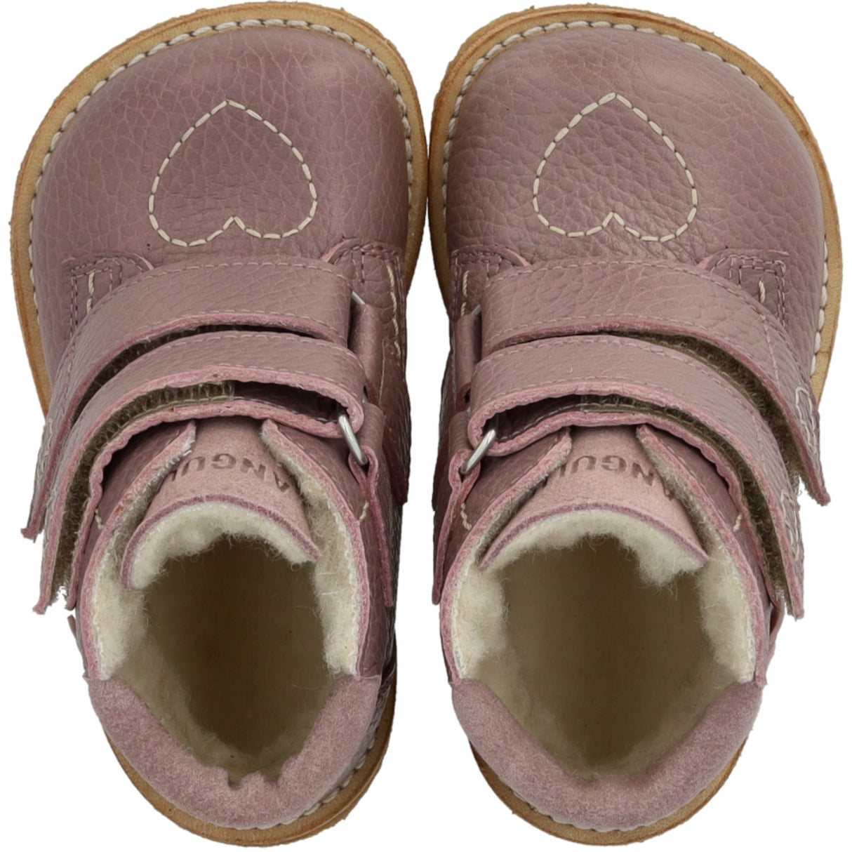 Angulus Faded Rose/Faded Rose Tex-Støvle Med Hjertedetalje