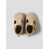 Name It Rose Smoke Metallic Heart Print Nbfrea Baby Sko I Suede T-Strap Borrelås
