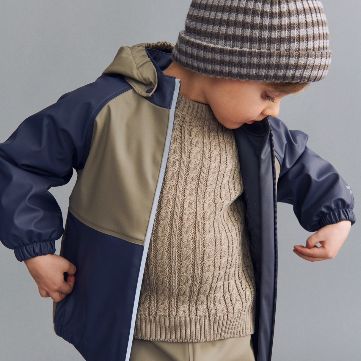 Wheat Gravel Strikk Pullover L/S Oliver