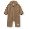 Mini A Ture Otter Brown Matadel Teddyfleece Jumpsuit. Grs