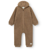 Mini A Ture Otter Brown Matadel Teddyfleece Jumpsuit. Grs