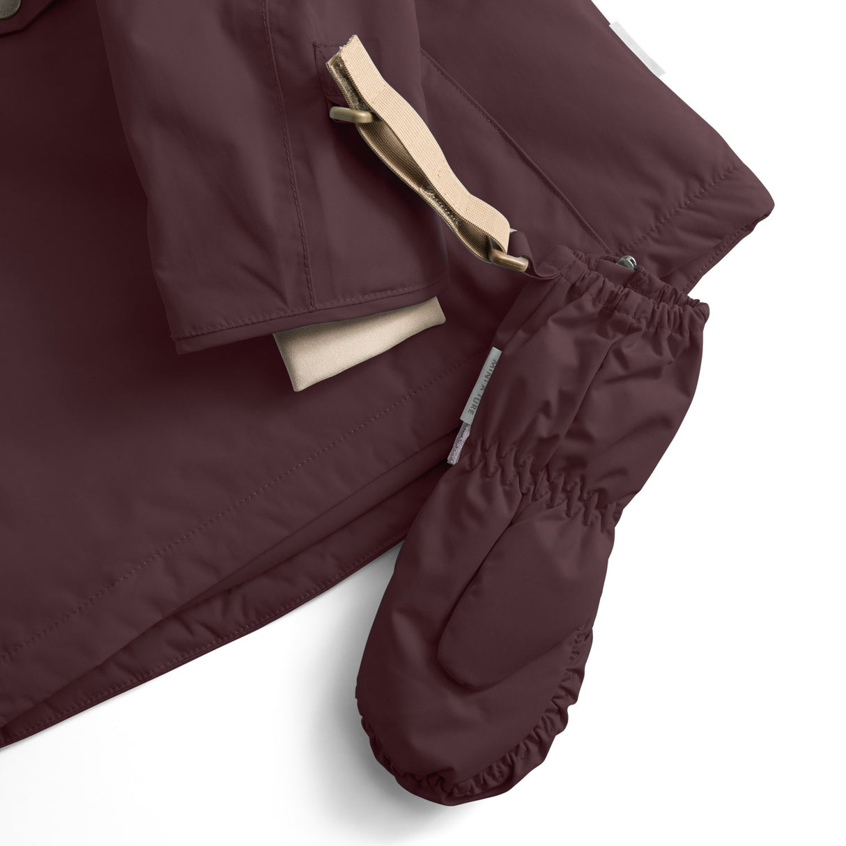 Mini A Ture Fudge Aubergine Matcesar Fleece Lined Votter