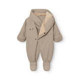 Mini A Ture Grey Brown Matfianna Fleece Lined Winter Pramsuit. Grs