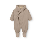 Mini A Ture Grey Brown Matfianna Fleece Lined Winter Pramsuit. Grs