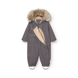 Mini A Ture Plum Kitten Matwisti Fleece Lined Flydress Fur. Grs