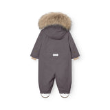 Mini A Ture Plum Kitten Matwisti Fleece Lined Flydress Fur. Grs