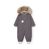 Mini A Ture Plum Kitten Matwisti Fleece Lined Flydress Fur. Grs