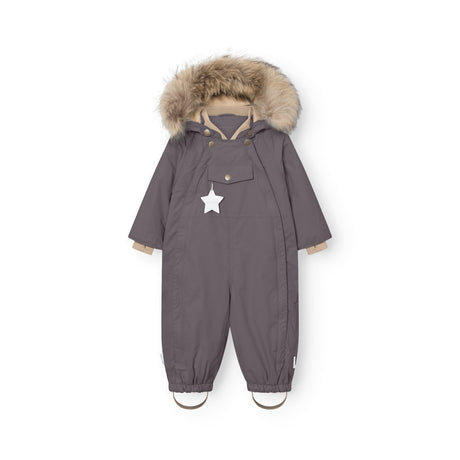 Mini A Ture Plum Kitten Matwisti Fleece Lined Flydress Fur. Grs
