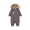 Mini A Ture Plum Kitten Matwisti Fleece Lined Flydress Fur. Grs