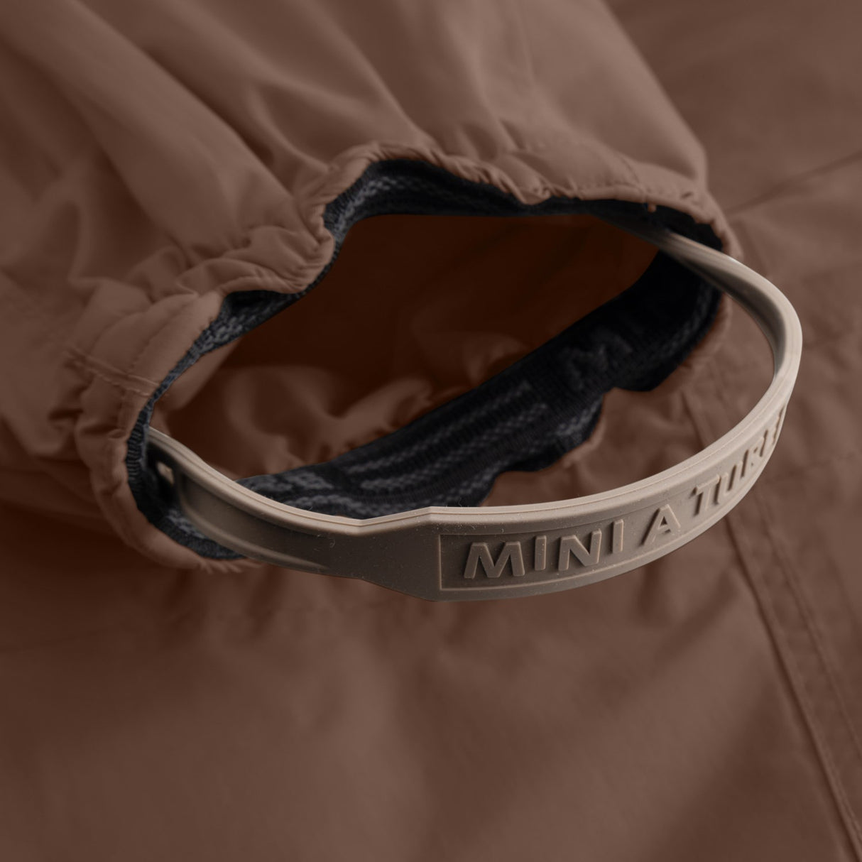 Mini A Ture Chestnut Brown Matwisti Fleece Lined Flydress Fur. Grs