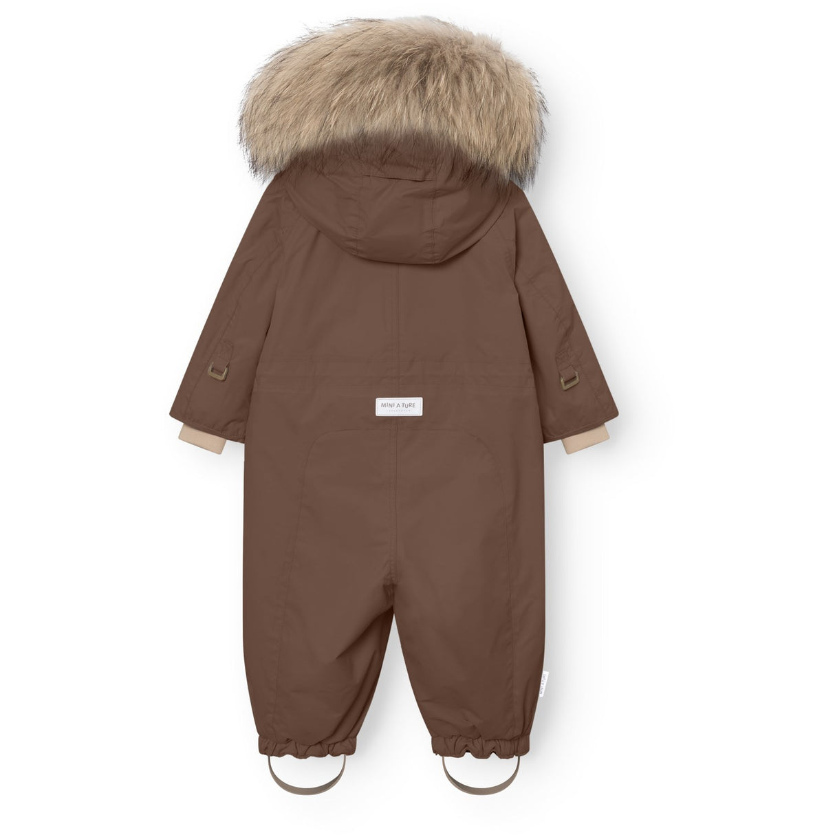 Mini A Ture Chestnut Brown Matwisti Fleece Lined Flydress Fur. Grs
