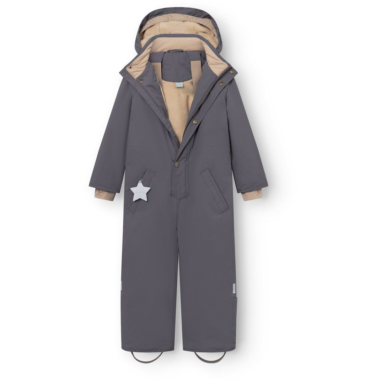 Mini A Ture Plum Kitten Matwanni Fleece Lined Snowsuit. Grs