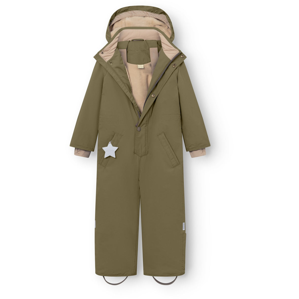 Mini A Ture Kalamata Green Matwanni Fleece Lined Snowsuit. Grs