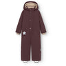 Mini A Ture Fudge Aubergine Matwanni Fleece Lined Snowsuit. Grs