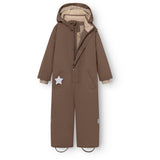 Mini A Ture Chestnut Brown Matwanni Fleece Lined Snowsuit. Grs
