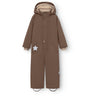 Mini A Ture Chestnut Brown Matwanni Fleece Lined Snowsuit. Grs