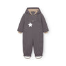Mini A Ture Plum Kitten Matwisti Fleece Lined Snowsuit. Grs