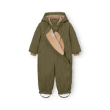 Mini A Ture Kalamata Green Matwisti Fleece Lined Snowsuit. Grs