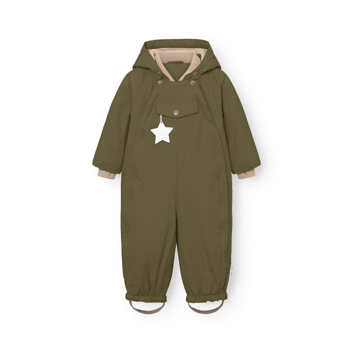 Mini A Ture Kalamata Green Matwisti Fleece Lined Snowsuit. Grs