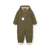 Mini A Ture Kalamata Green Matwisti Fleece Lined Snowsuit. Grs