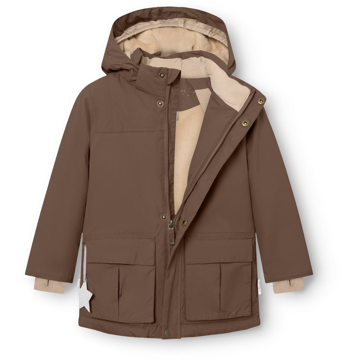 Mini A Ture Chestnut Brown Matkastorio Fleece Lined Winter Jacket. Grs