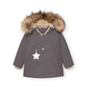 Mini A Ture Plum Kitten Matwang Fleece Lined Winter Jakke Fur. Grs
