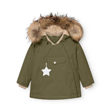 Mini A Ture Kalamata Green Matwang Fleece Lined Winter Jakke Fur. Grs