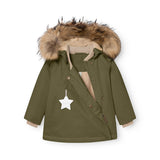 Mini A Ture Kalamata Green Matwang Fleece Lined Winter Jakke Fur. Grs
