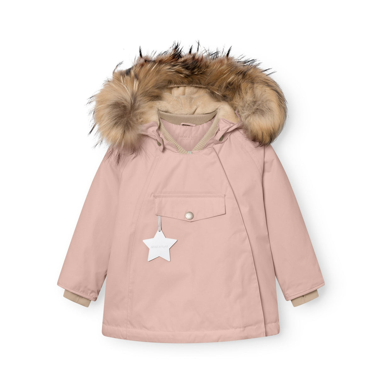 Mini A Ture Adobe Rose Matwang Fleece Lined Winter Jakke Fur. Grs