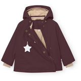 Mini A Ture Fudge Aubergine Matwang Fleece Lined Winter Jacket. Grs