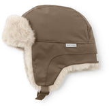 Mini A Ture Grey Brown Matcrister Teddybjørn Lined Winter Hette