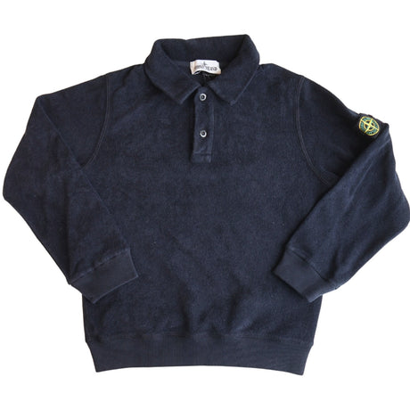 Stone Island Navy Blue Ls Polo