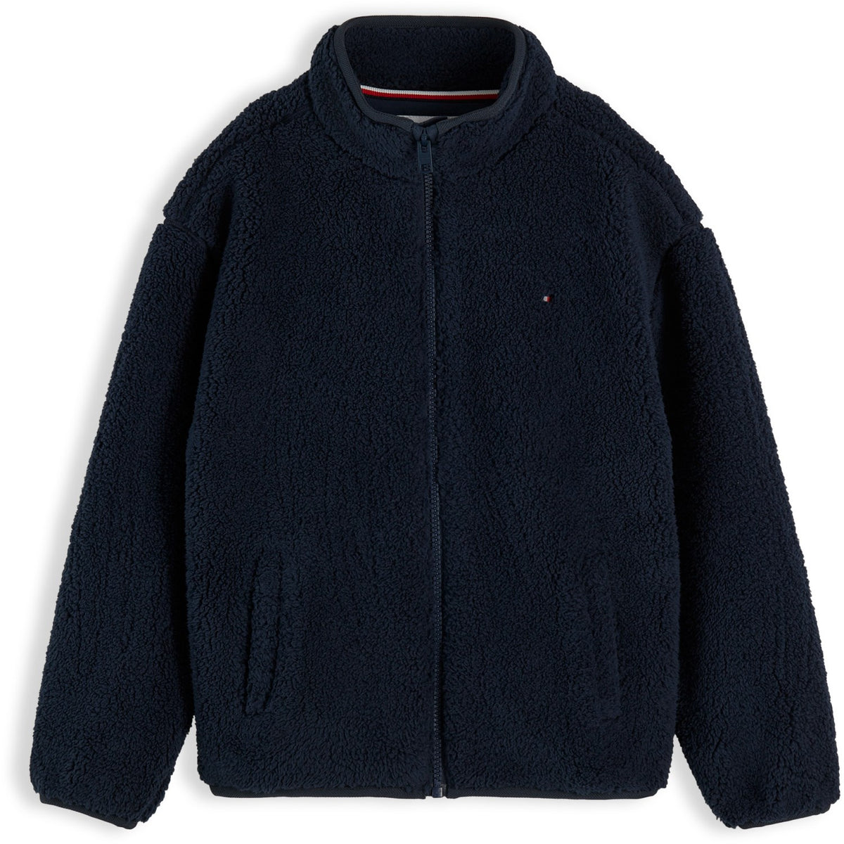 Tommy Hilfiger Dark Blue-Blue Flag Full Zip Collegegenser