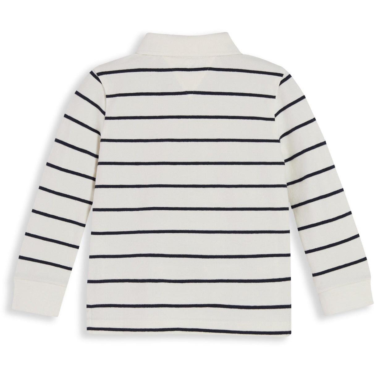 Tommy Hilfiger Off White Stripe-White Essential Regular Polo Ls